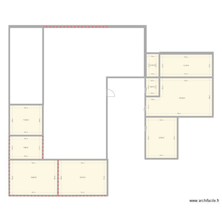FIERROS 3. Plan de 9 pièces et 124 m2