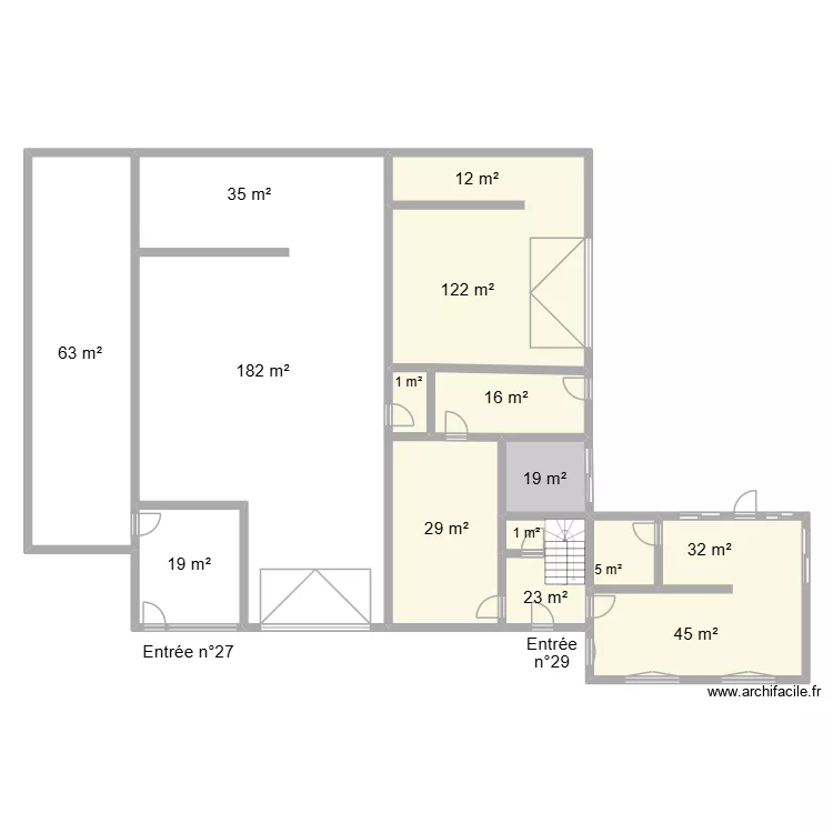 Maison Baisy-Thy. Plan de 