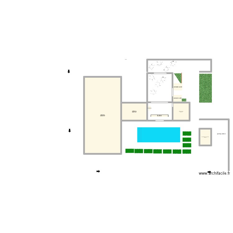 plan Brunch Tatiana. Plan de 4 pièces et 195 m2