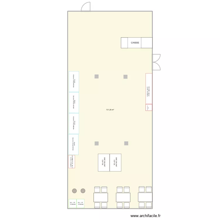 PAMPROUX. Plan de 1  et 131 m²