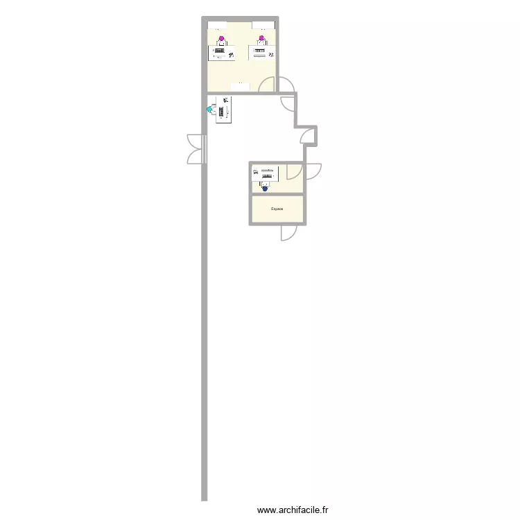 Secr&eacute;tariat PMA projet. Plan de 