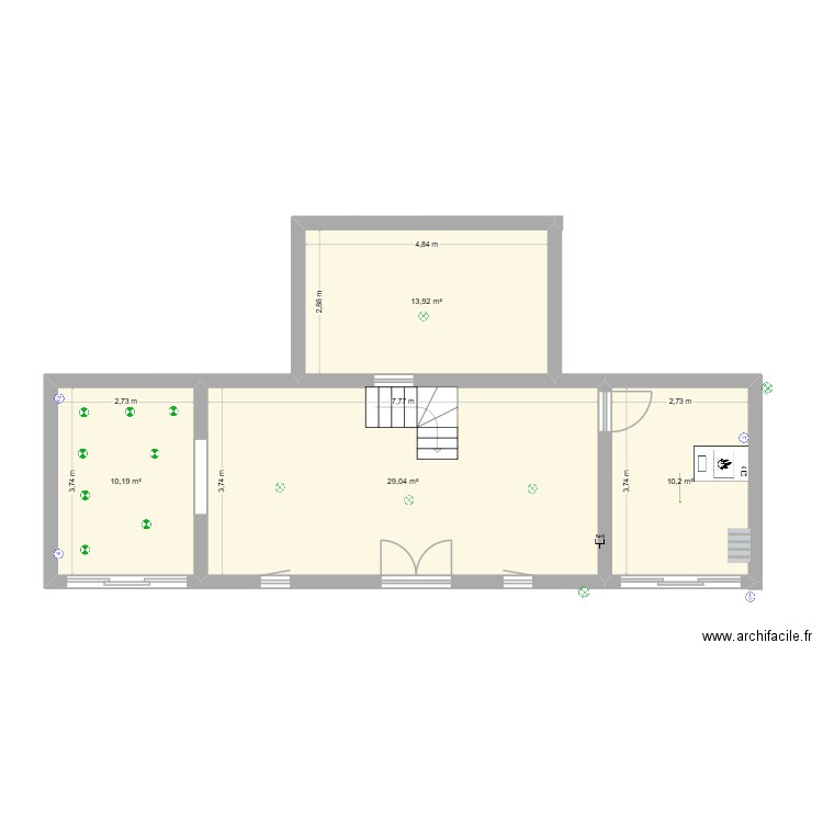 plan elec a finir. Plan de 4 pièces et 63 m2