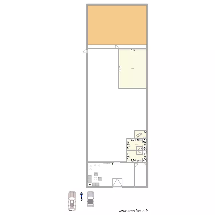 LM Training Center. Plan de 4  et 104 m²