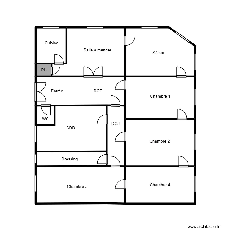 LE PEZENNEC. Plan de 