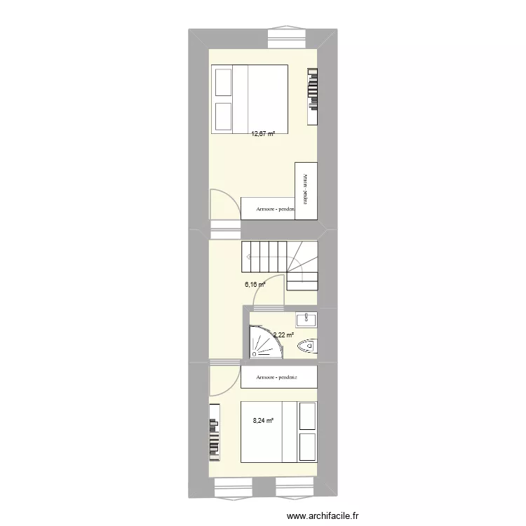 Maison 1. Plan de 4 et 29 m² Maison 1. Plan de 4 et 29 m²