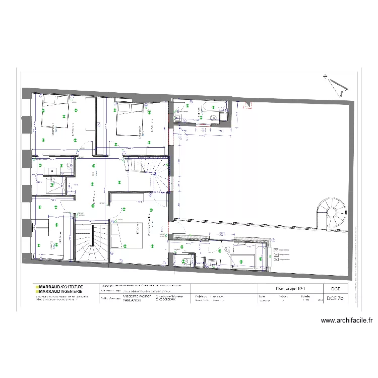 parlange R+1. Plan de 