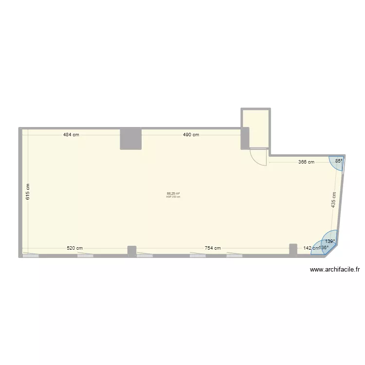 appartement claude V4. Plan de 