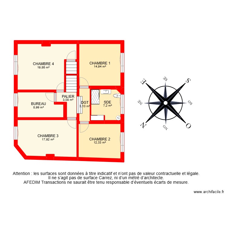 BI19804 -. Plan de 45 pièces et 417 m2