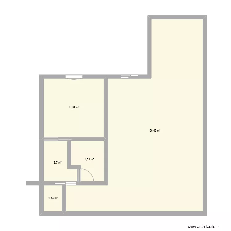PLAN MAISON. Plan de 5 pièces et 78 m²