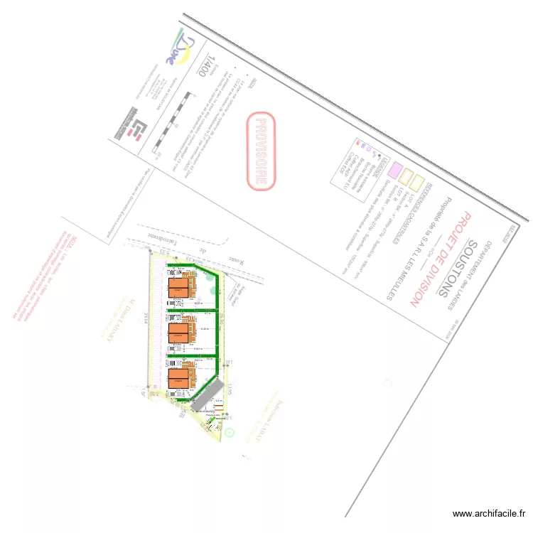 Soustons terrain. Plan de 