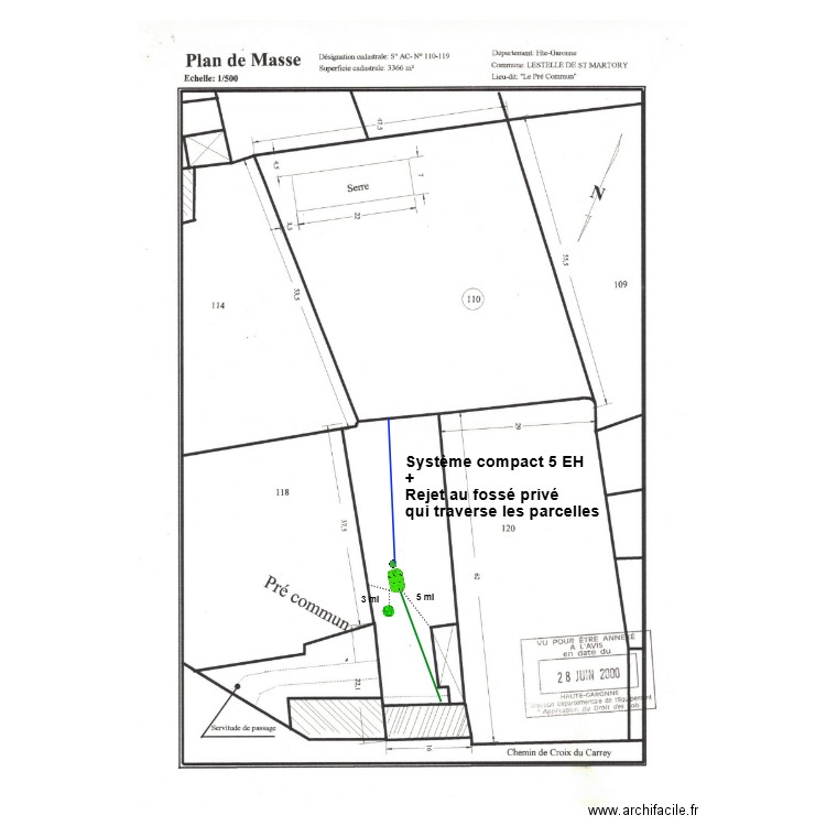 DUCLOS. Plan de 0 pièce et 0 m2