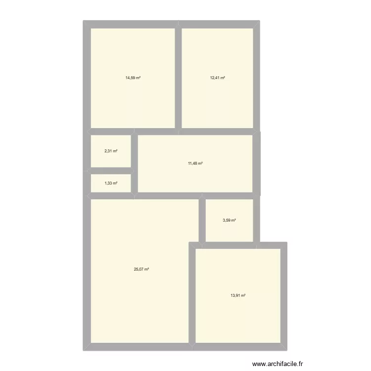 Hlavn&iacute; tř&iacute;da 583 byt 3 OV. Plan de 8  et 85 m²