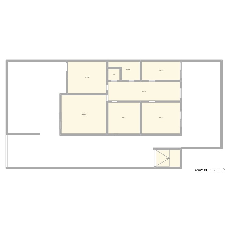 salssi. Plan de 9 pièces et 184 m2