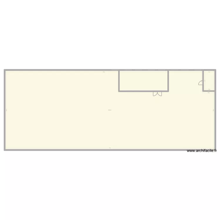 Bâtiment D RDC. Plan de 1 et 761 m² Bâtiment D RDC. Plan de 1 et 761 m²