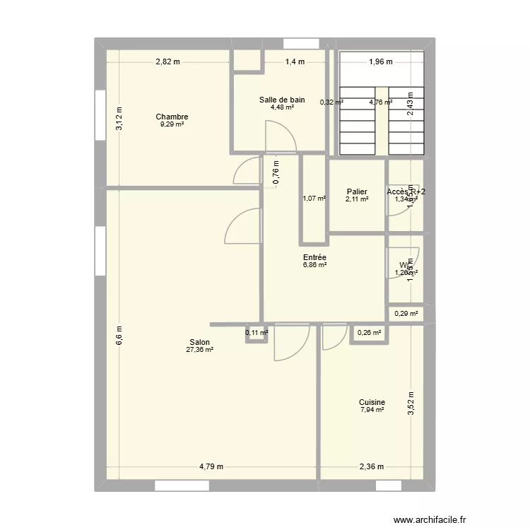 plan pour lucas. Plan de 15  et 68 m²