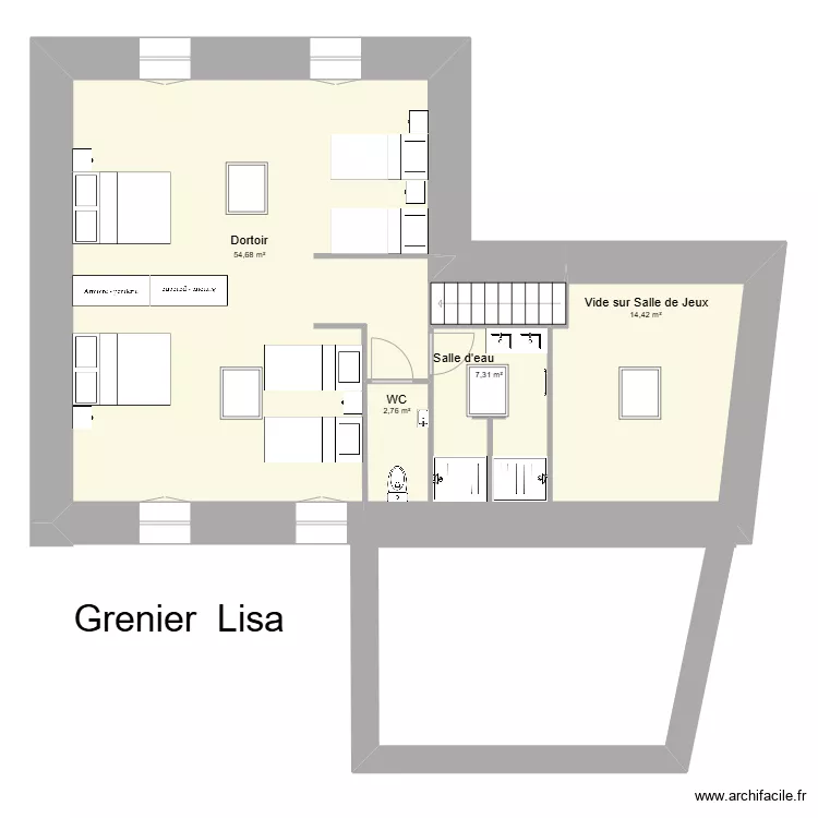 St JULIEN GRENIER Lisa. Plan de 