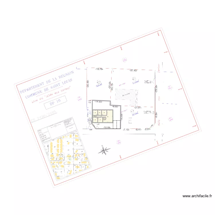 Plan maison principale. Plan de Plan maison principale. Plan de