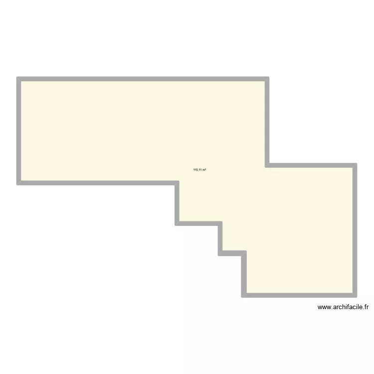 Essai 1. Plan de 1 et 115 m² Essai 1. Plan de 1 et 115 m²