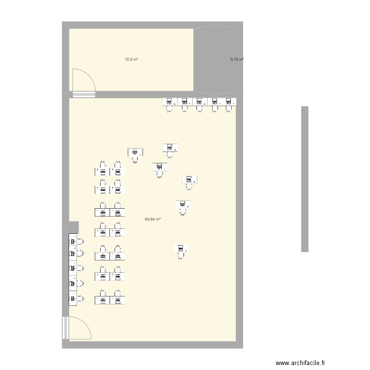 salle 220. Plan de 0 pièce et 0 m2