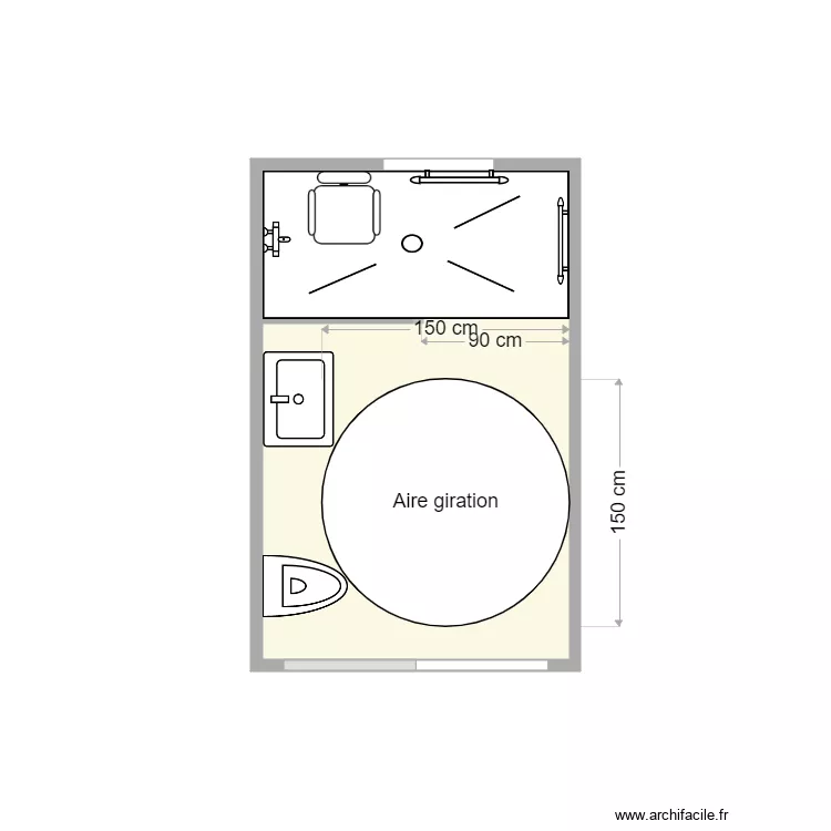 plan apres travaux Guingant. Plan de 