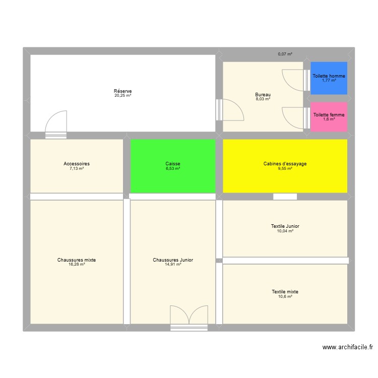 plan de masse timberland. Plan de 12 pièces et 107 m2