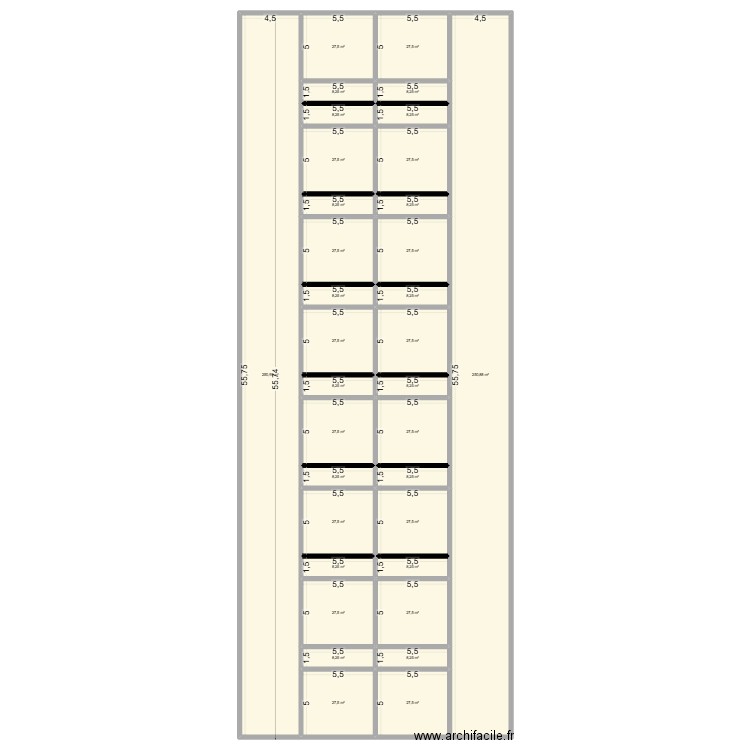 2025 16 ch piscine 3. Plan de 34 pièces et 1074 m2