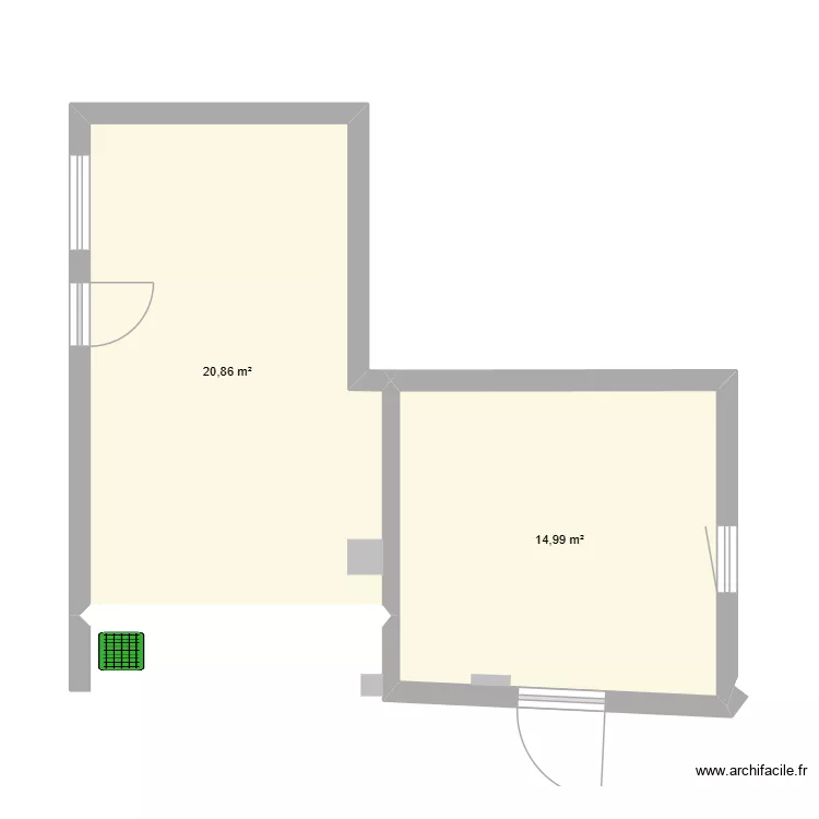 41 Garage et cuisine été. Plan de 2 et 36 m² 41 Garage et cuisine été. Plan de 2 et 36 m²