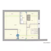 Appart Montalieu chambres sdb