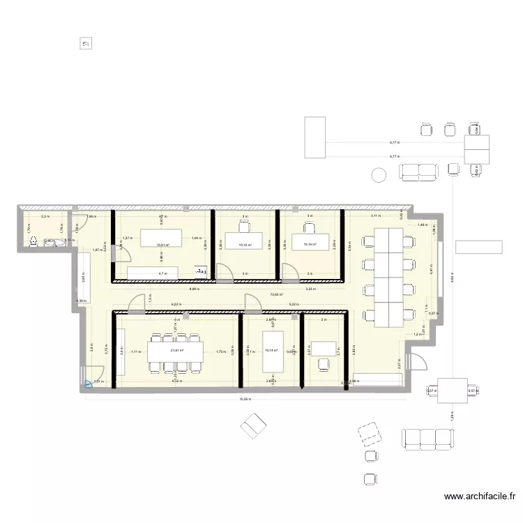 LA DURANNE final. Plan de 6  et 142 m²