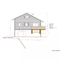 Fa&ccedil;ade ouest chalet avant travaux