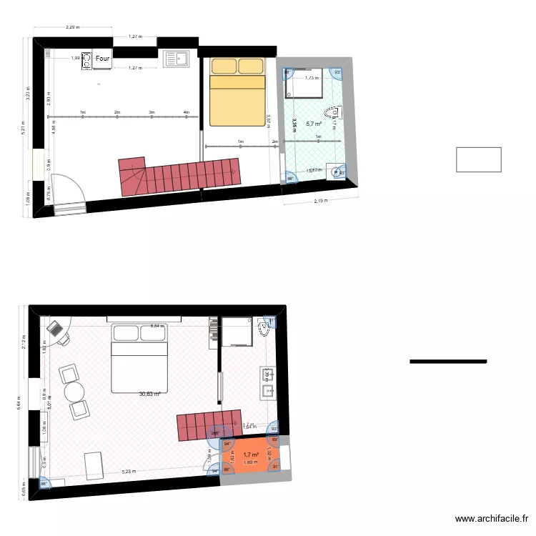 Salies PJ Toulot 2. Plan de 3 et 38 m² Salies PJ Toulot 2. Plan de 3 et 38 m²