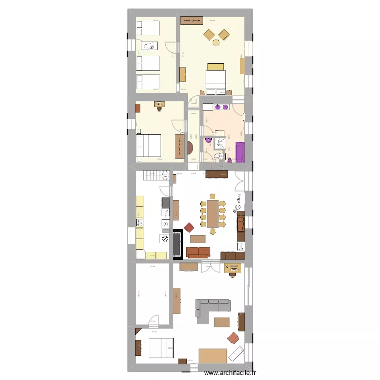 implantation actuelle Dordogne TFE. Plan de 