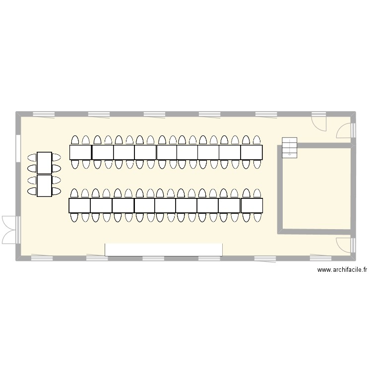 LA FEUILLEE. Plan de 1 pièce et 136 m2