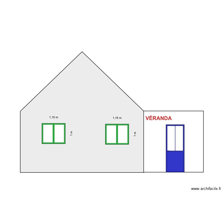 FERRON FACADE nord  côté. Plan de 0 pièce et 0 m2
