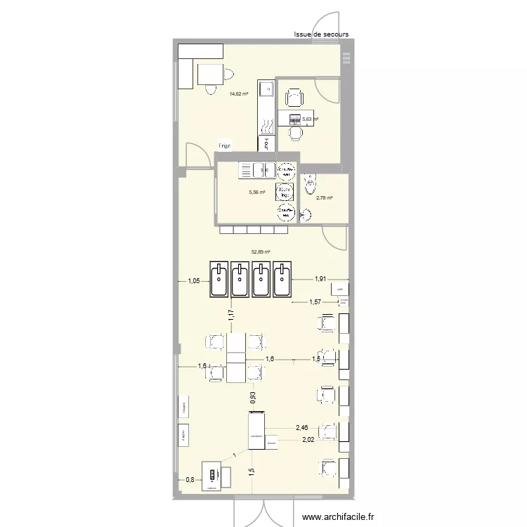 Fronton 8. Plan de 6 et 82 m² Fronton 8. Plan de 6 et 82 m²