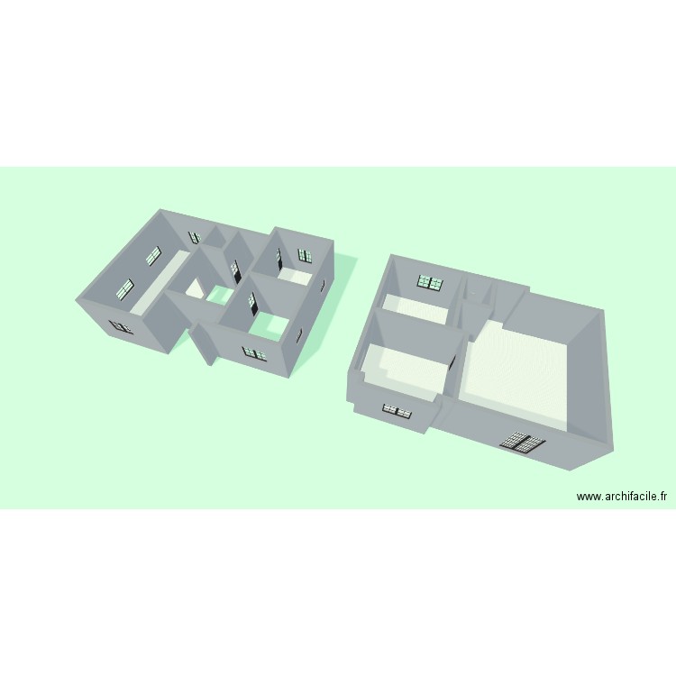 Maison Ouarzazate 2. Plan de 5 pièces et 144 m2