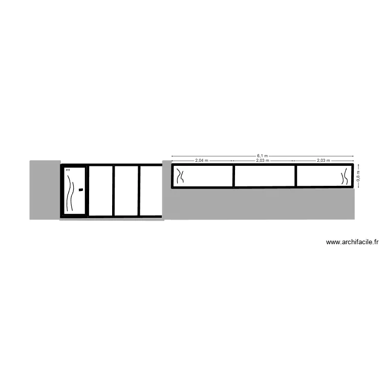 Configuration cloture portail. Plan de Configuration cloture portail. Plan de