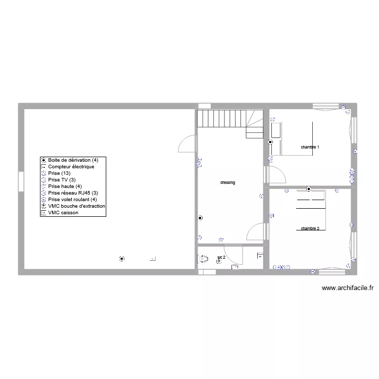 antoine l&eacute;o 1er etage pc. Plan de 