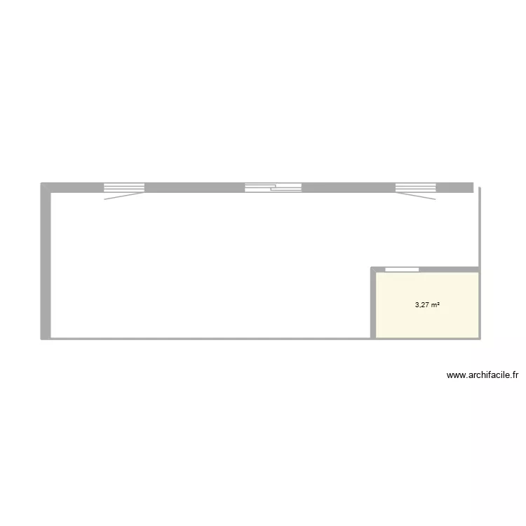 studio actuel. Plan de 