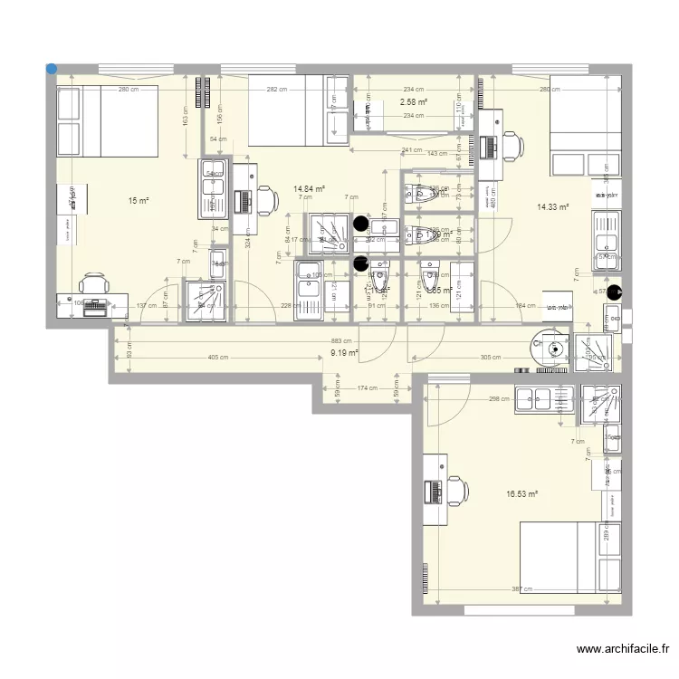 RICHELIEU V4 Meubles. Plan de 