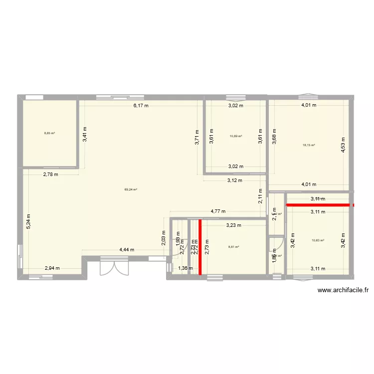 maison A110.2. Plan de 9  et 131 m²