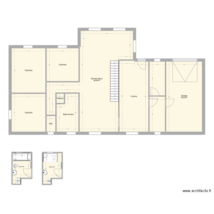 Richard. Plan de 13 pièces et 159 m2