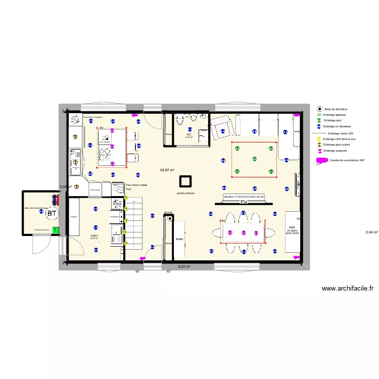 festigny MOI RDC CAM&Eacute;RA. Plan de 
