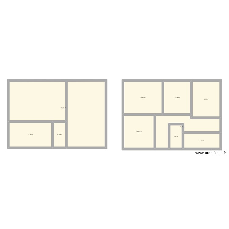 maison. Plan de 10 pièces et 171 m2