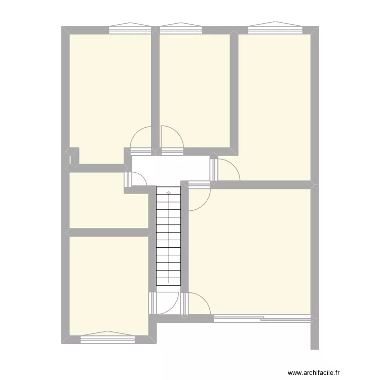 MAISON étage 1. Plan de 7 et 61 m² MAISON étage 1. Plan de 7 et 61 m²