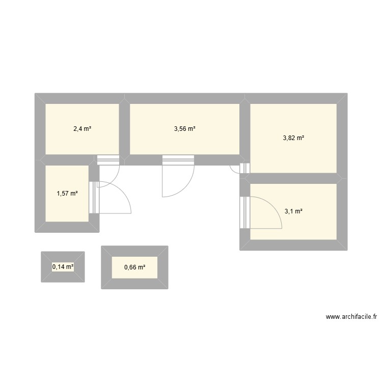 plan devacuation. Plan de 7 pièces et 15 m2