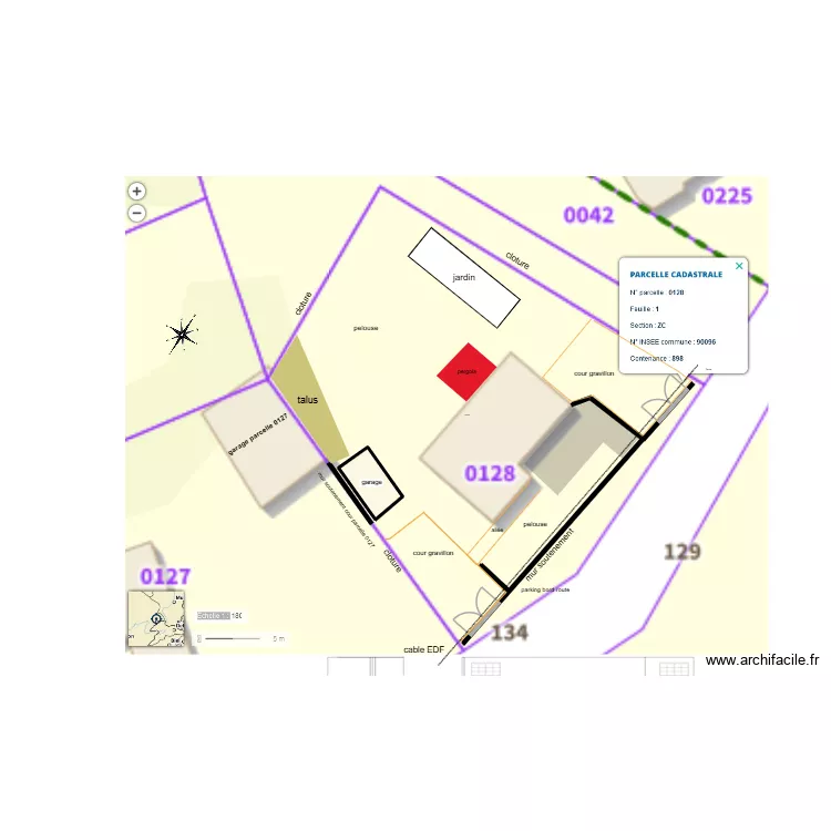 plan masse DP2 pergola. Plan de 1 et 18 m² plan masse DP2 pergola. Plan de 1 et 18 m²