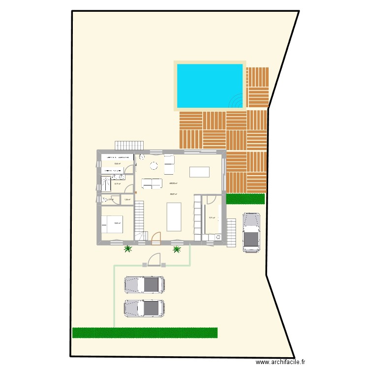 30-09 rectangle. Plan de 15 pièces et 766 m2