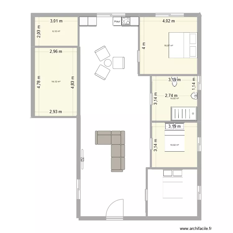 maison. Plan de 5 et 56 m² maison. Plan de 5 et 56 m²