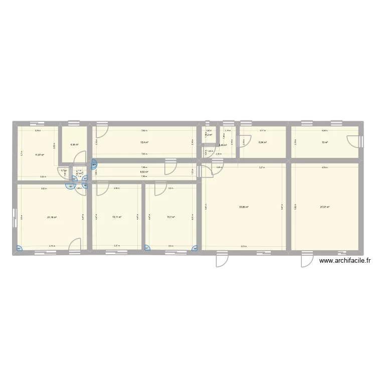 Maison actuelle. Plan de 14 et 175 m² Maison actuelle. Plan de 14 et 175 m²